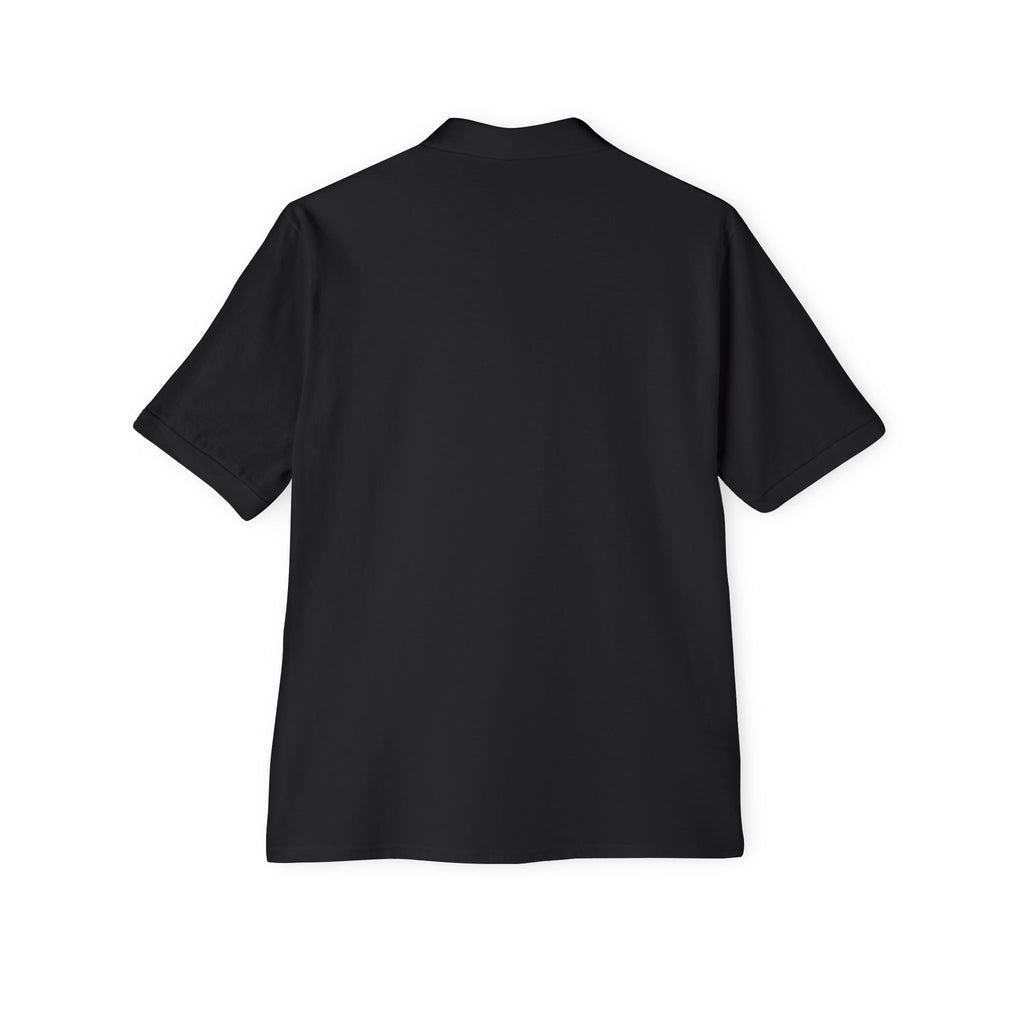Men's White Polo Shirt with Subtle Chest Logo — Classic Piqué Golf & Work Polo