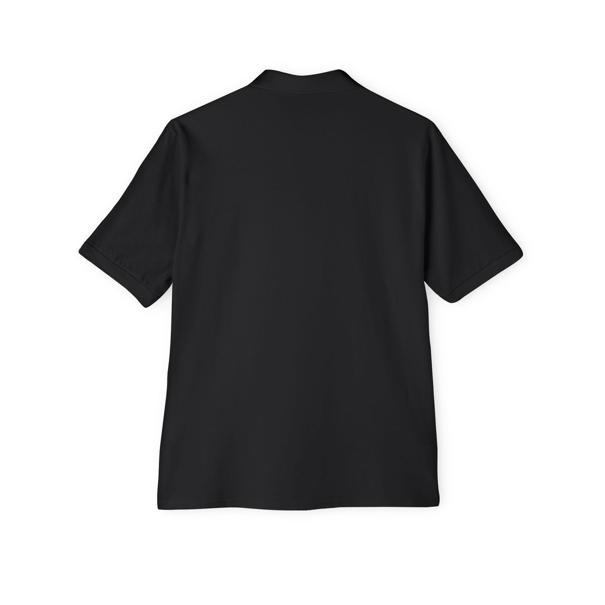 Men's White Polo Shirt with Subtle Chest Logo — Classic Piqué Golf & Work Polo