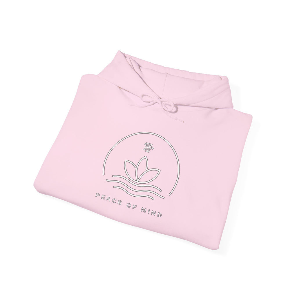 Peace of Mind Hoodie — Minimal Lotus Meditation Sweatshirt