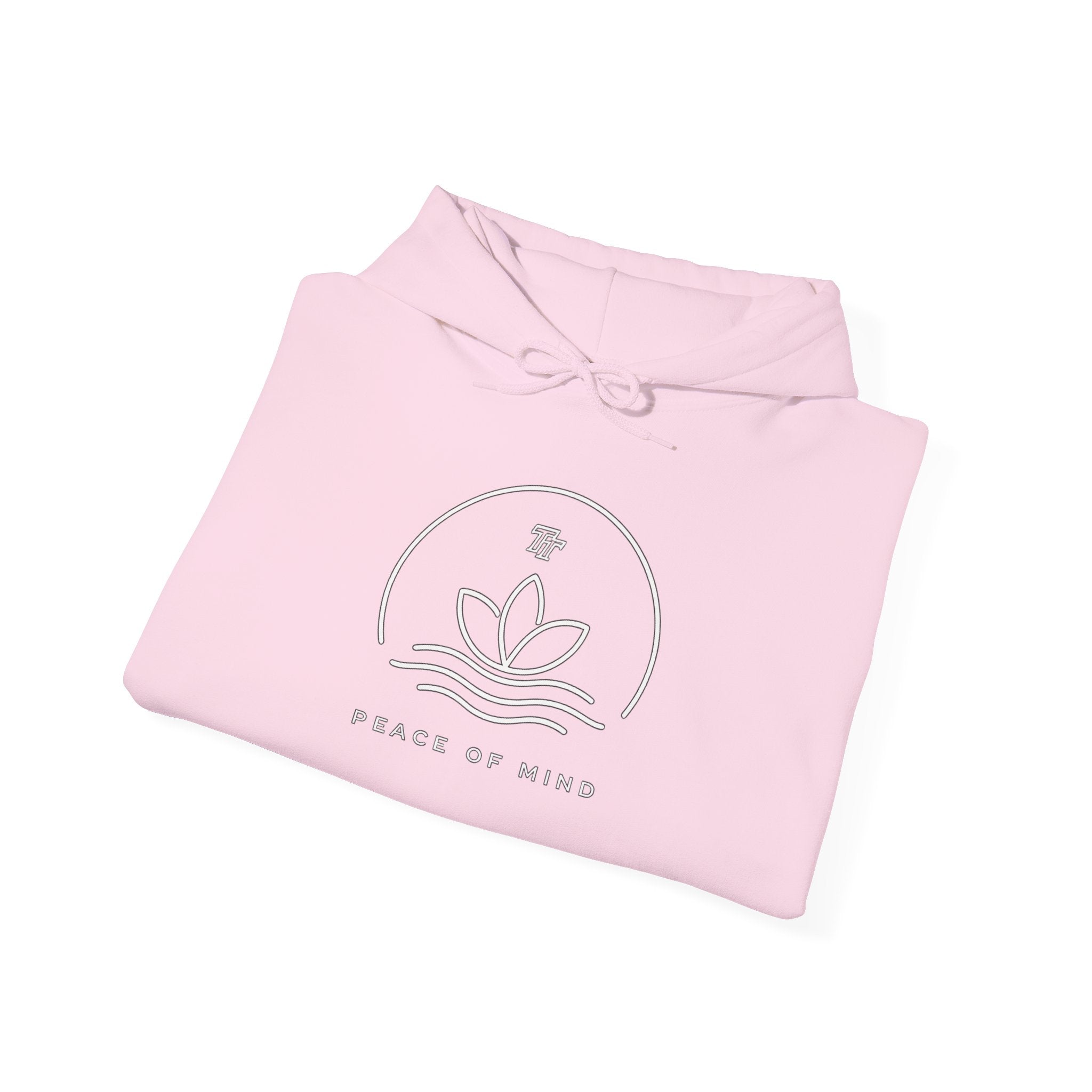 Peace of Mind Hoodie — Minimal Lotus Meditation Sweatshirt