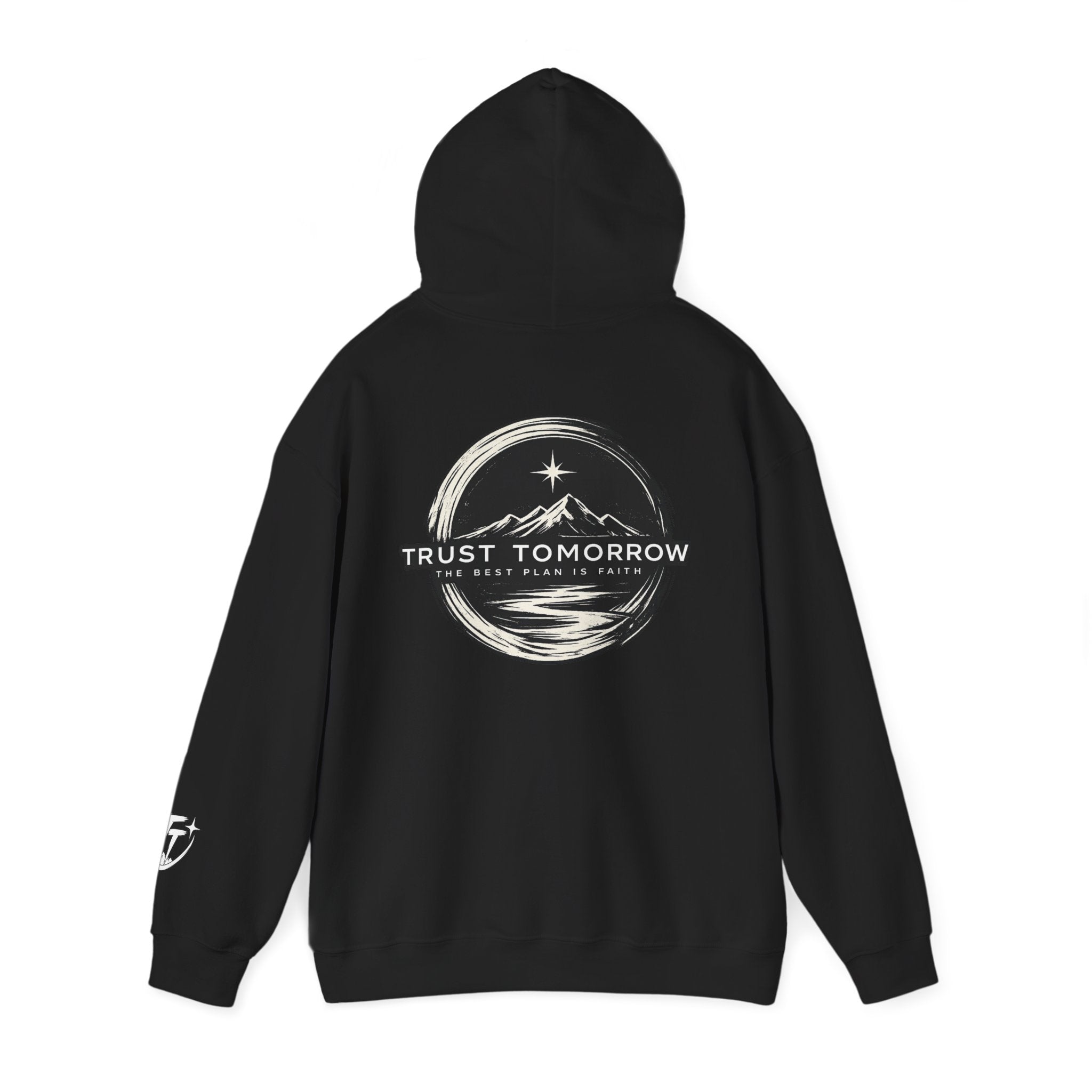 Trust Tomorrow Hoodie — Mountain Graphic Pullover