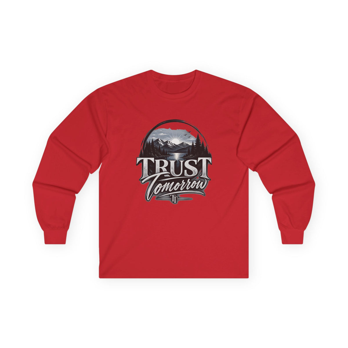 Trust Tomorrow Long Sleeve Tee — Vintage Mountain Graphic