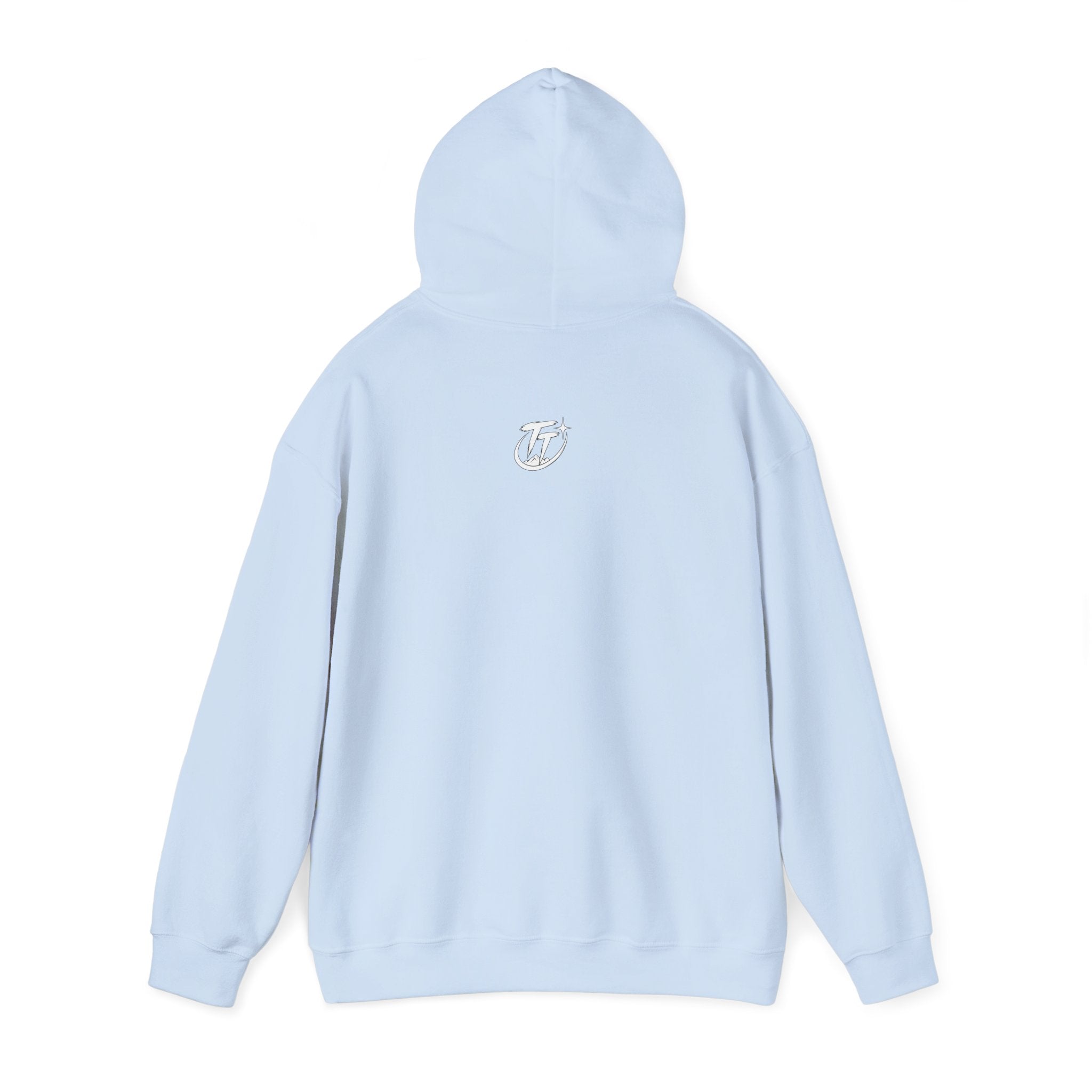 Floral Crescent Moon Hoodie — "Strong Mind, Gentle Heart" Comfort Sweatshirt