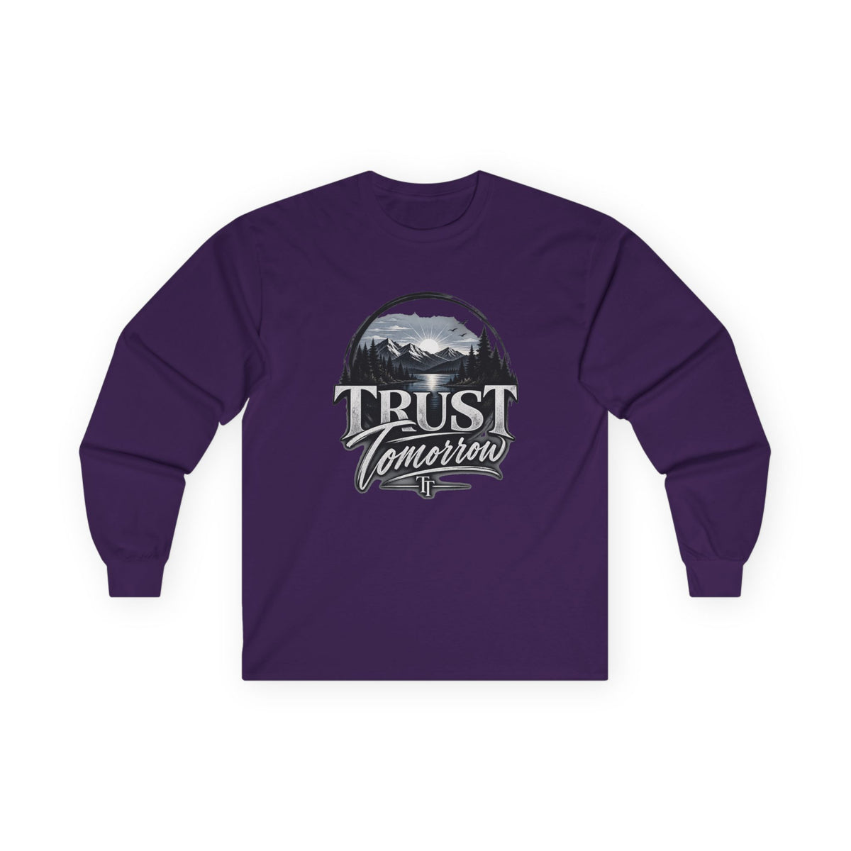 Trust Tomorrow Long Sleeve Tee — Vintage Mountain Graphic
