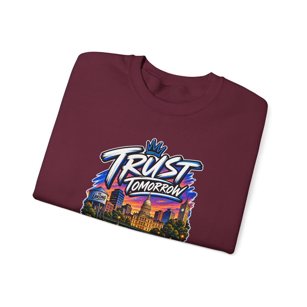 Lansing Skyline “Trust Tomorrow” Graphic Sweatshirt