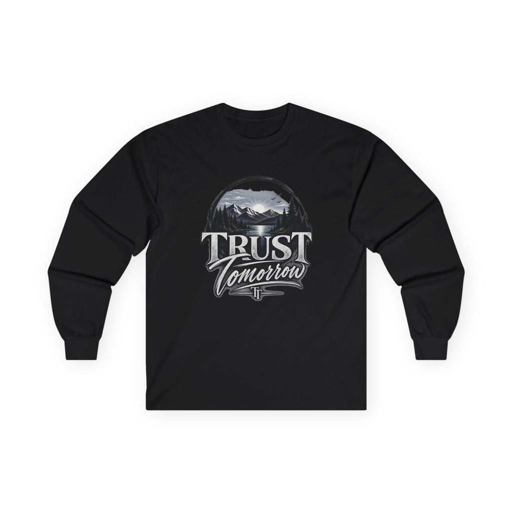 Trust Tomorrow Long Sleeve Tee — Vintage Mountain Graphic