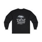 Trust Tomorrow Long Sleeve Tee — Vintage Mountain Graphic