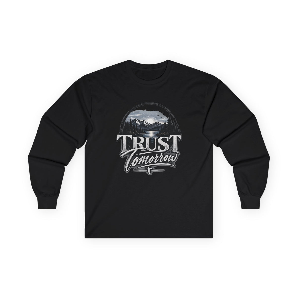 Trust Tomorrow Long Sleeve Tee — Vintage Mountain Graphic