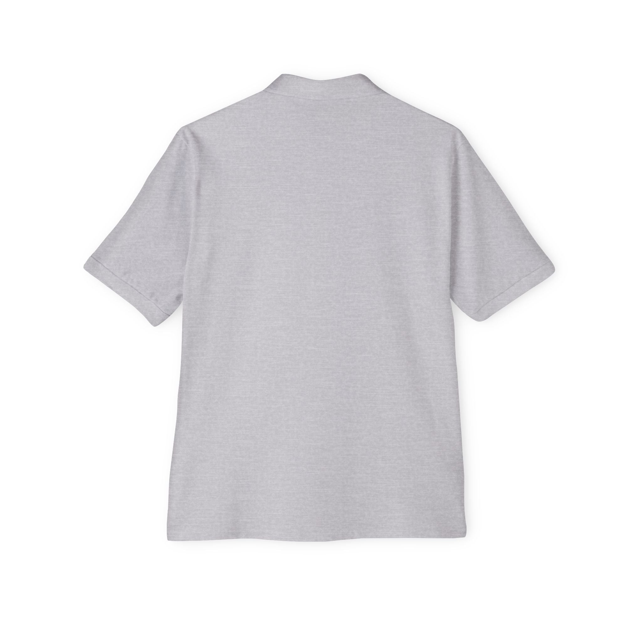 Men's White Polo Shirt with Subtle Chest Logo — Classic Piqué Golf & Work Polo