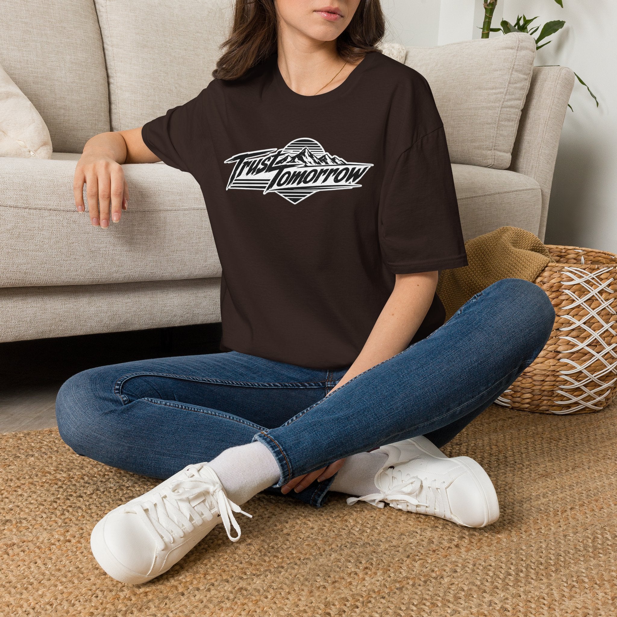 Trust Tomorrow T-Shirt — Vintage Mountain Motivation tee