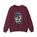 Michigan 'Trust Tomorrow' Crewneck Sweatshirt – Scenic Sunset Lake Design