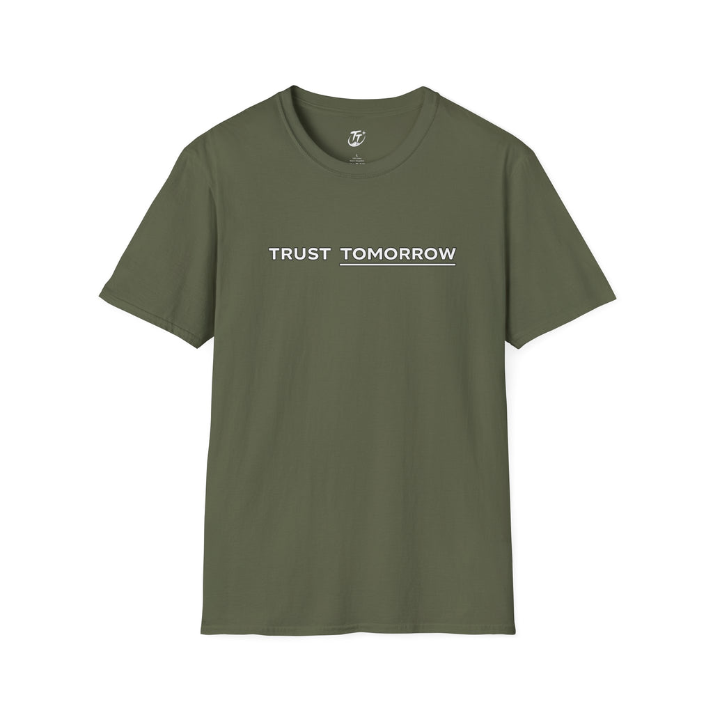 Trust Tomorrow T‑Shirt — Minimal Inspirational Graphic Tee