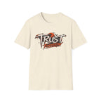 Trust Tomorrow T-Shirt — Inspirational Graphic Tee with Sunrise Design