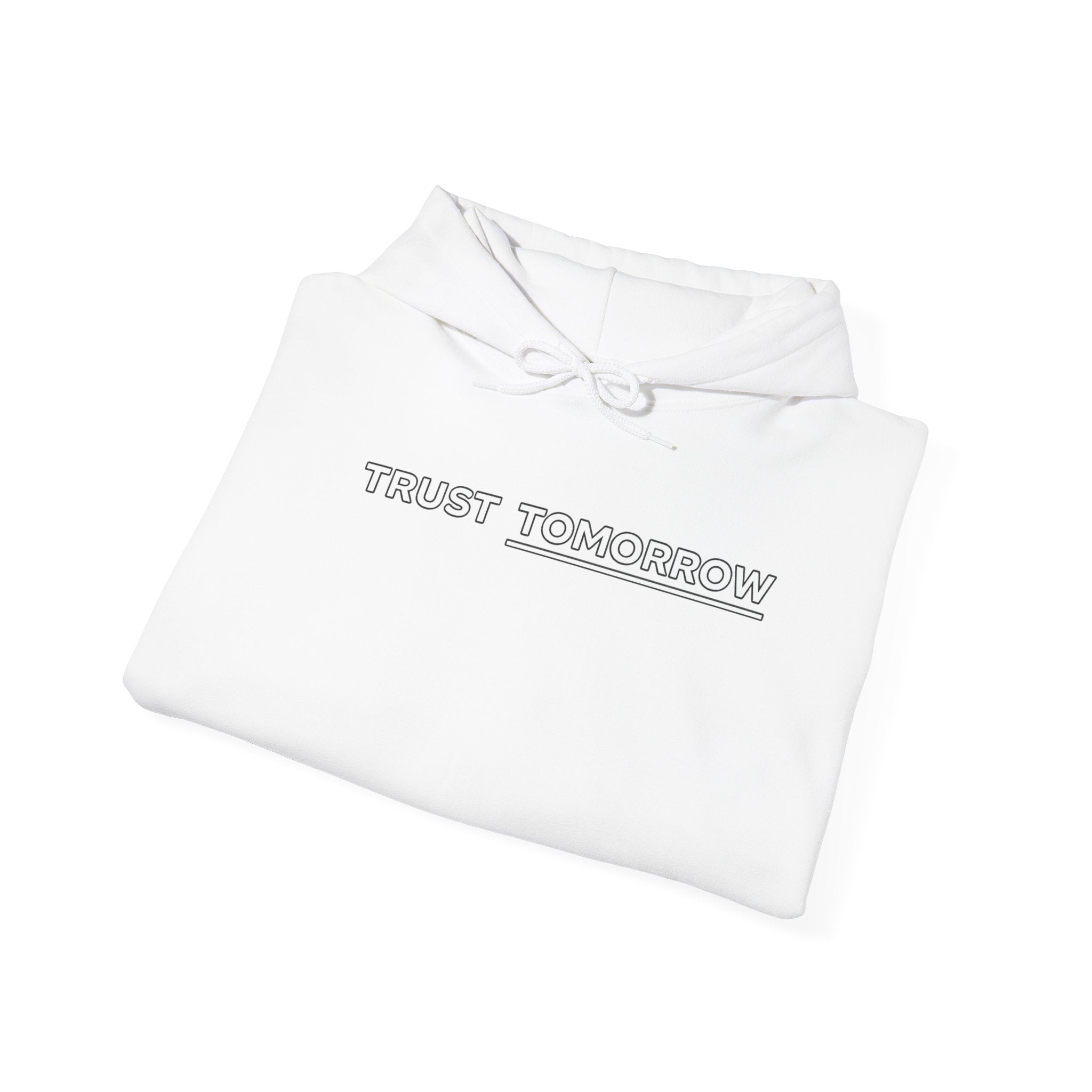 Trust Tomorrow Hoodie — Mountain Graphic Pullover