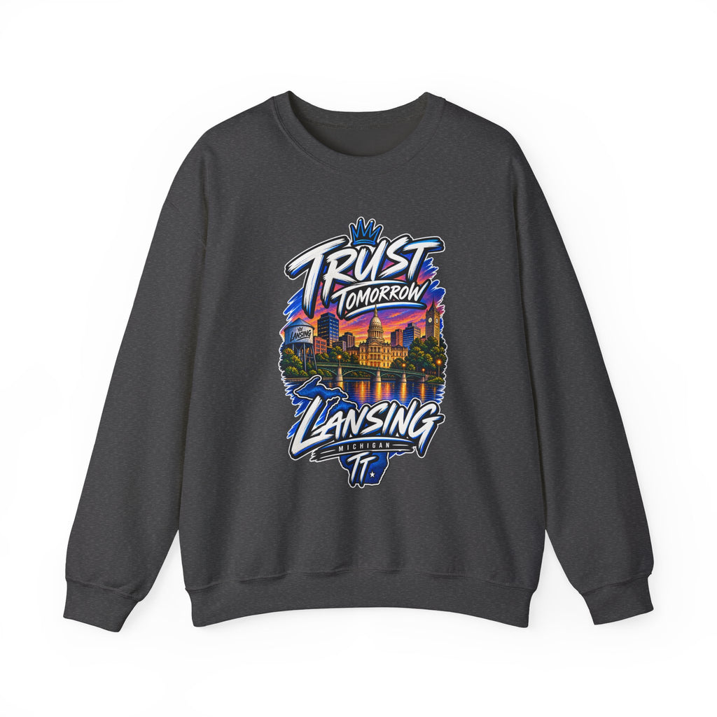 Lansing Skyline “Trust Tomorrow” Graphic Sweatshirt