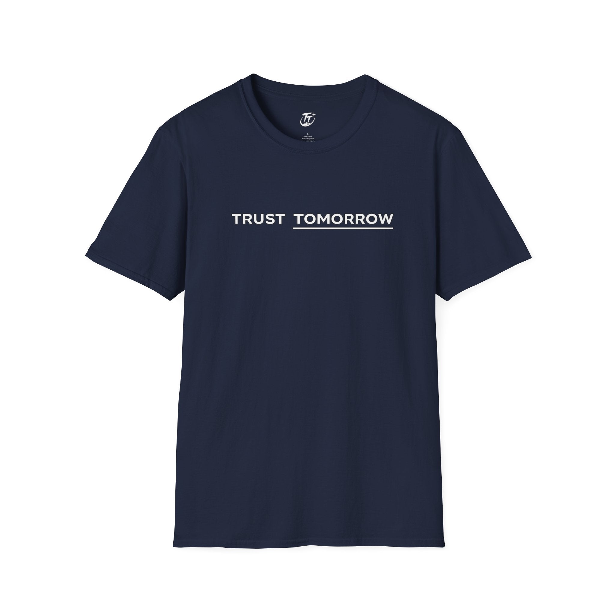 Trust Tomorrow T‑Shirt — Minimal Inspirational Graphic Tee