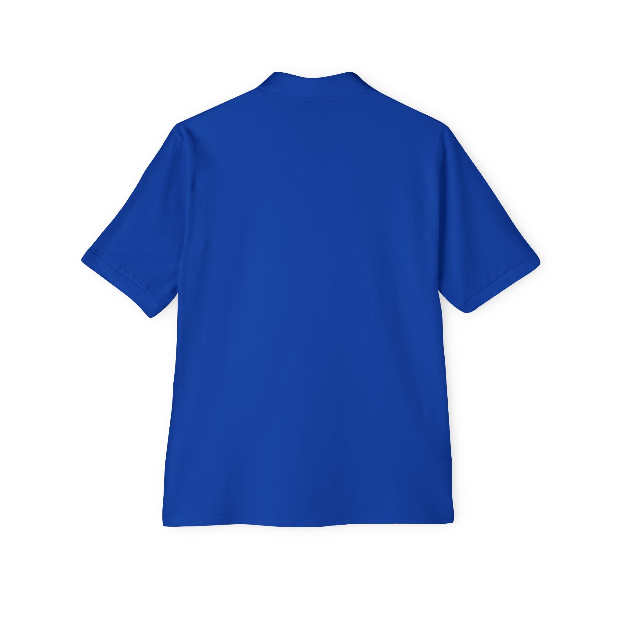 Men's White Polo Shirt with Subtle Chest Logo — Classic Piqué Golf & Work Polo