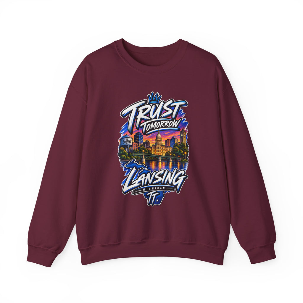 Lansing Skyline “Trust Tomorrow” Graphic Sweatshirt