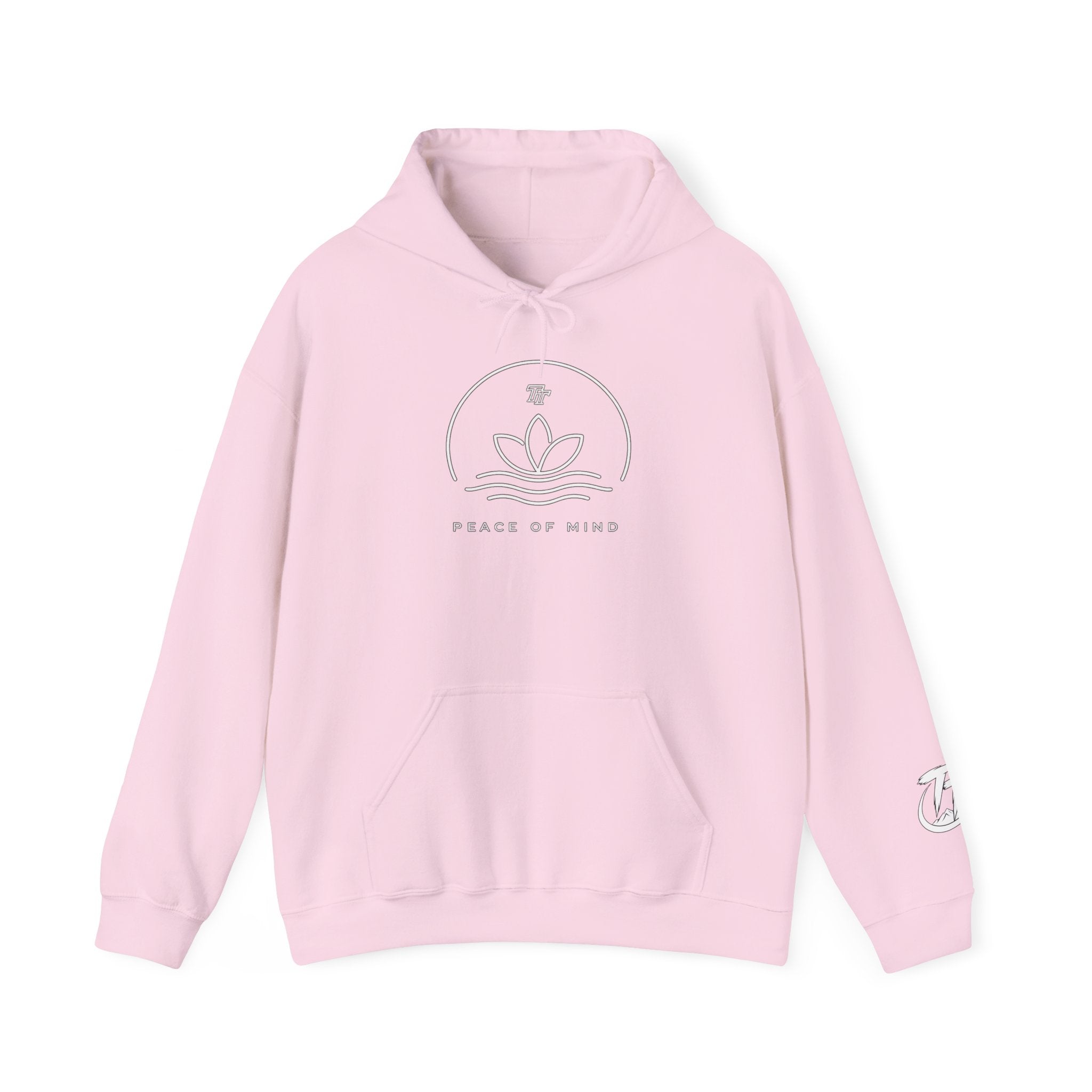 Peace of Mind Hoodie — Minimal Lotus Meditation Sweatshirt