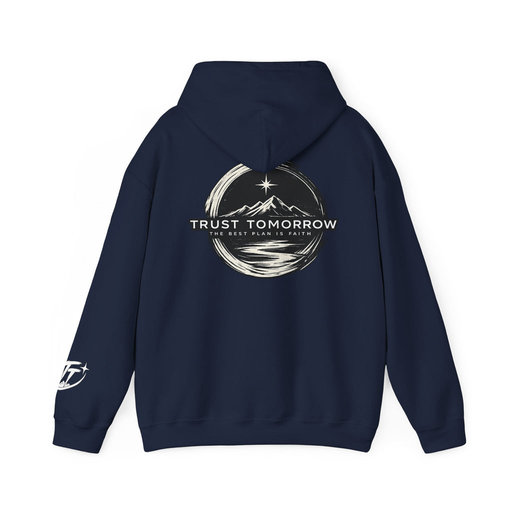 Trust Tomorrow Hoodie — Mountain Graphic Pullover