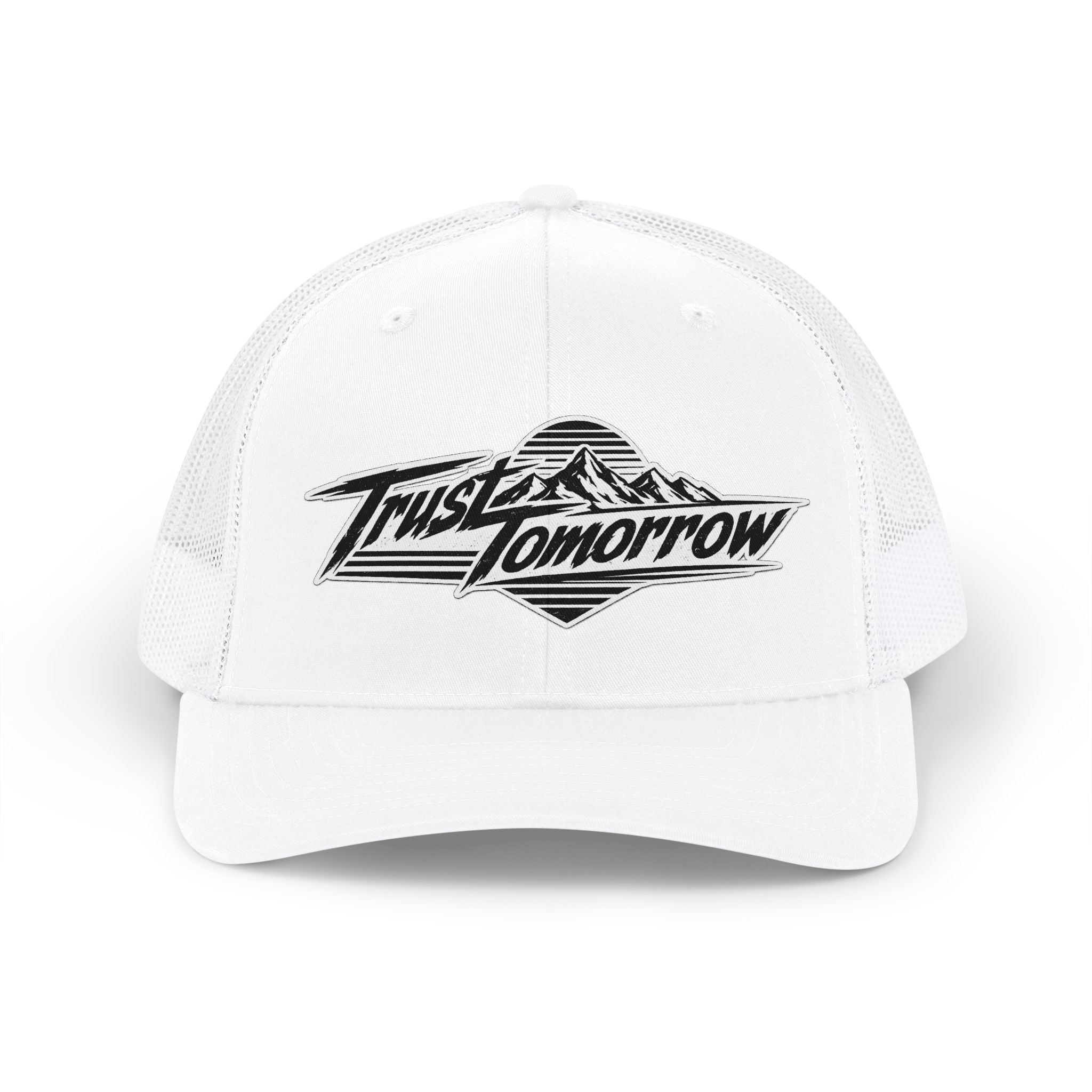 Trucker Cap — "Trust Tomorrow" Mountain Logo Snapback