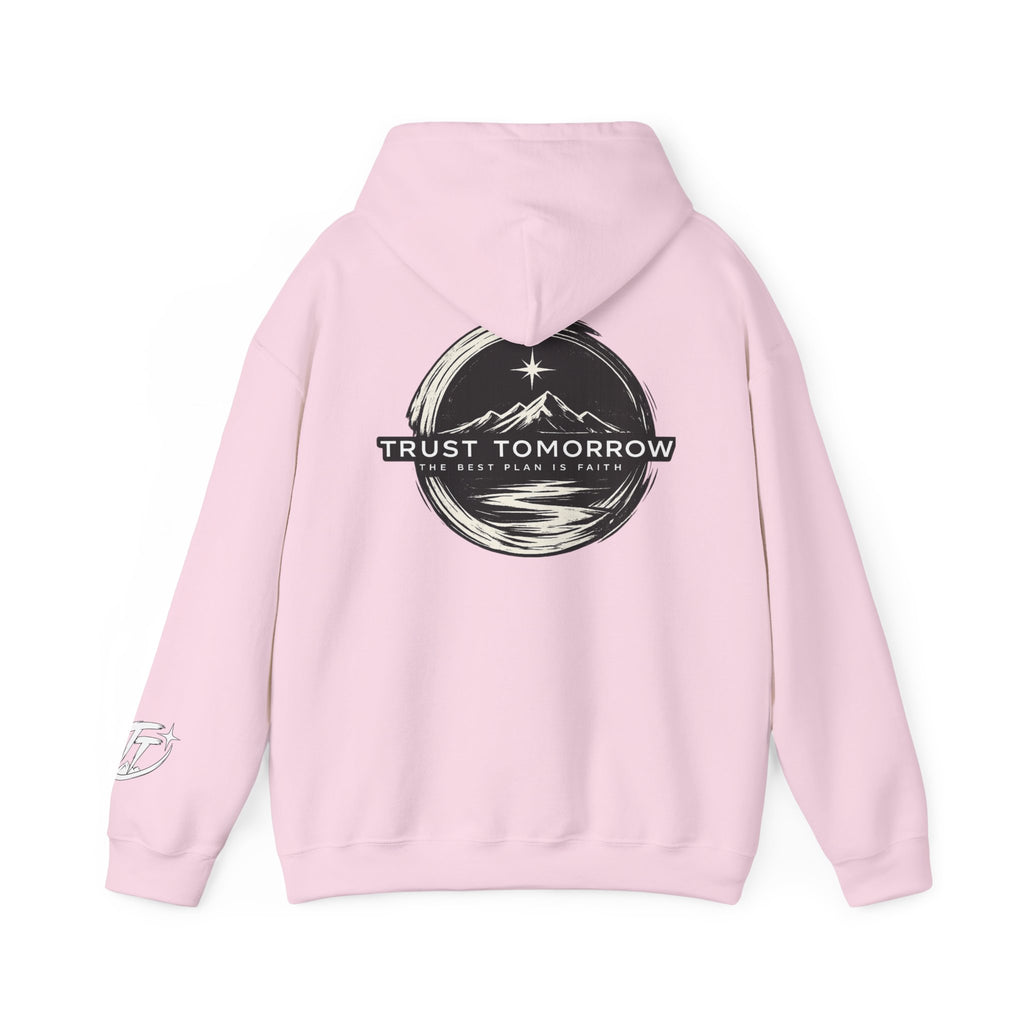 Trust Tomorrow Hoodie — Mountain Graphic Pullover