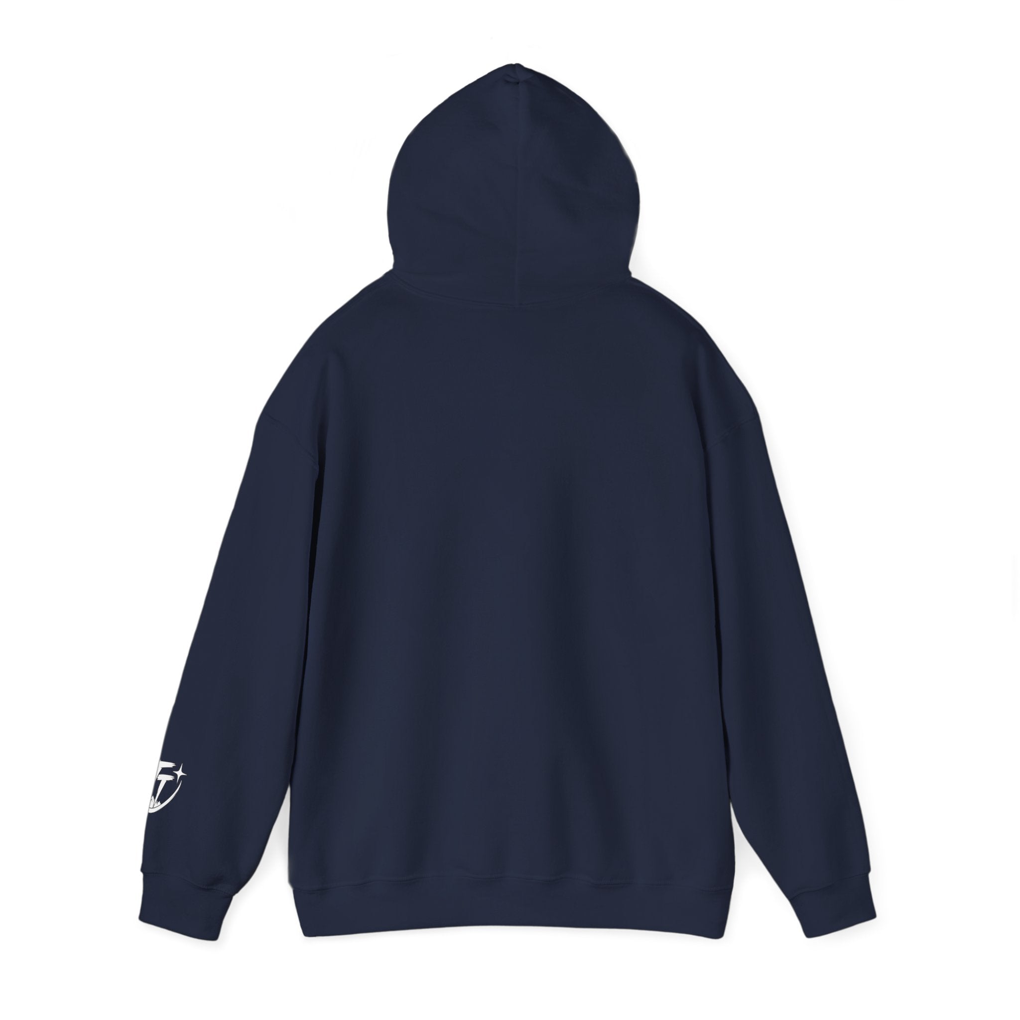 Trust Tomorrow Hoodie — Minimal White Pullover with Subtle Text