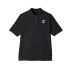 Men's White Polo Shirt with Subtle Chest Logo — Classic Piqué Golf & Work Polo