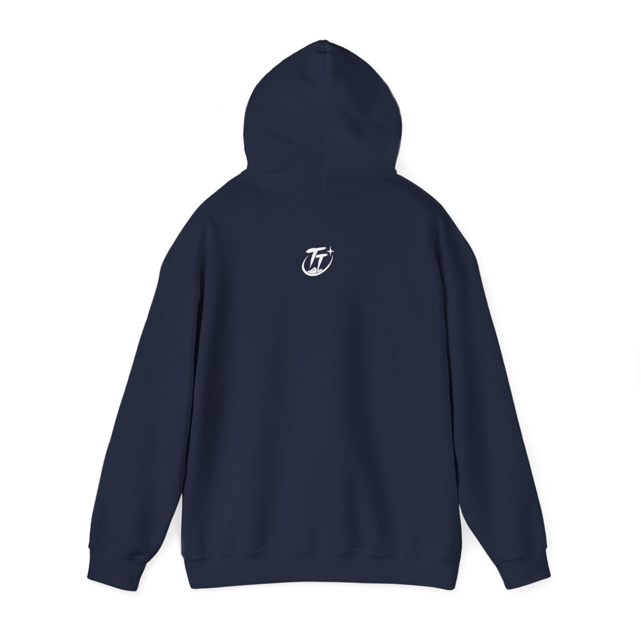 Floral Crescent Moon Hoodie — "Strong Mind, Gentle Heart" Comfort Sweatshirt