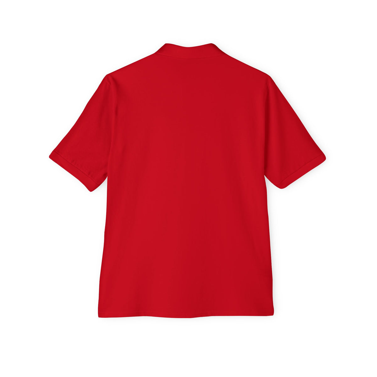 Men's White Polo Shirt with Subtle Chest Logo — Classic Piqué Golf & Work Polo