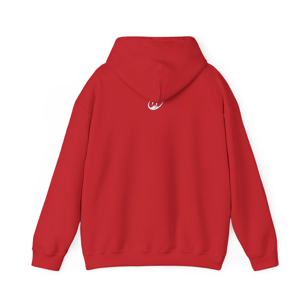 Floral Crescent Moon Hoodie — "Strong Mind, Gentle Heart" Comfort Sweatshirt