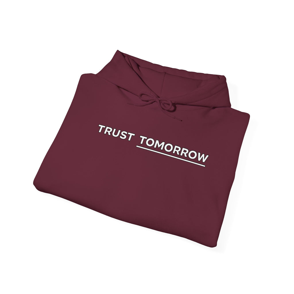 Trust Tomorrow Hoodie — Mountain Graphic Pullover