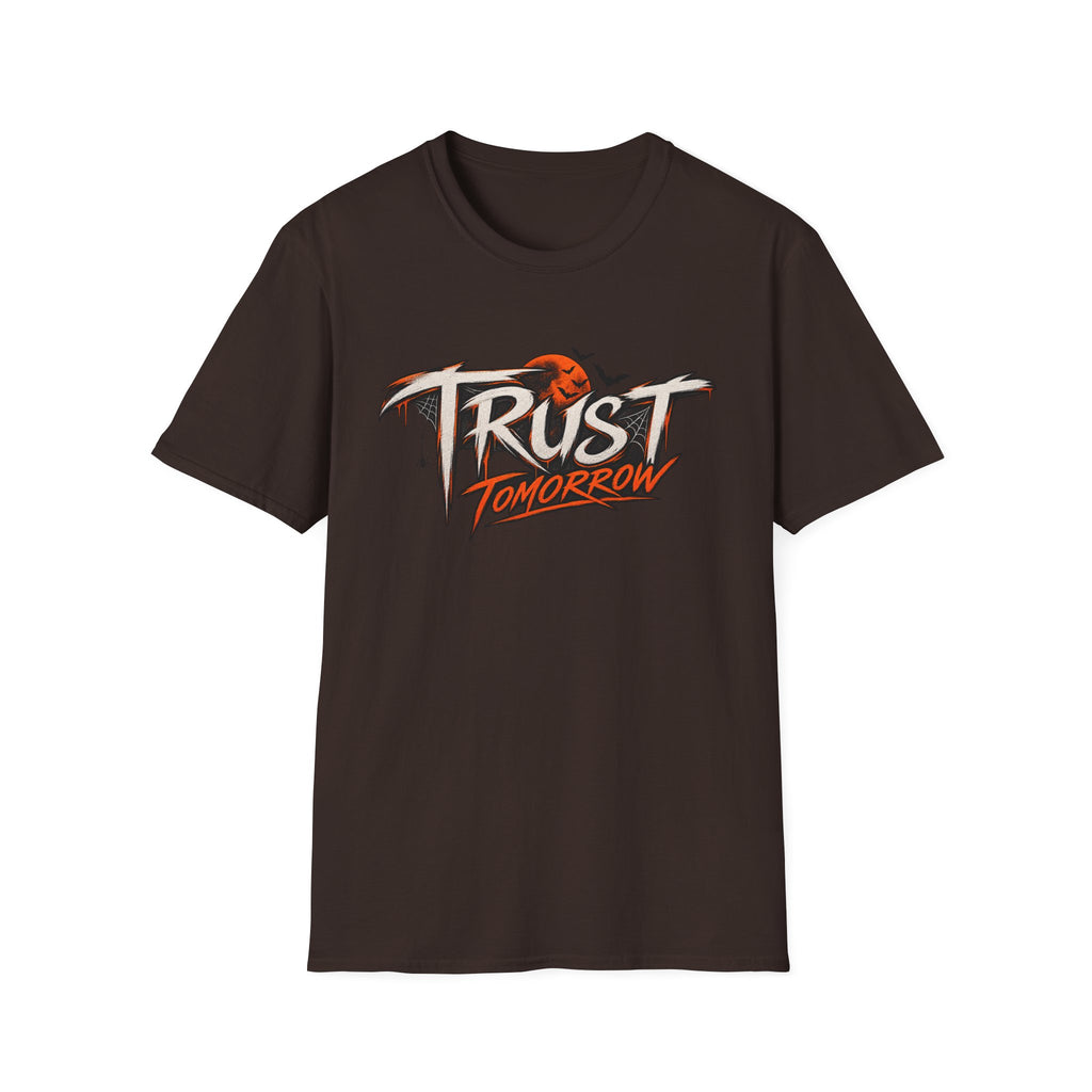Trust Tomorrow T-Shirt — Inspirational Graphic Tee with Sunrise Design