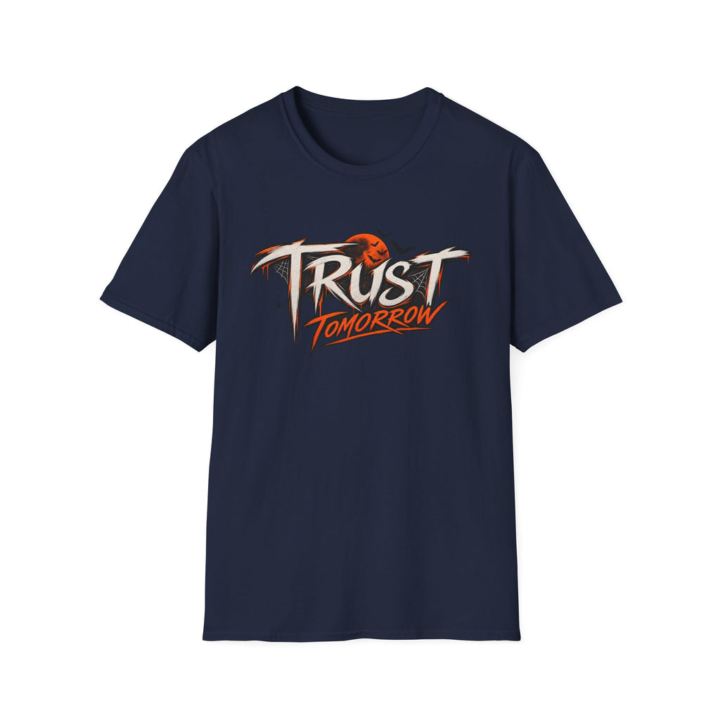 Trust Tomorrow T-Shirt — Inspirational Graphic Tee with Sunrise Design