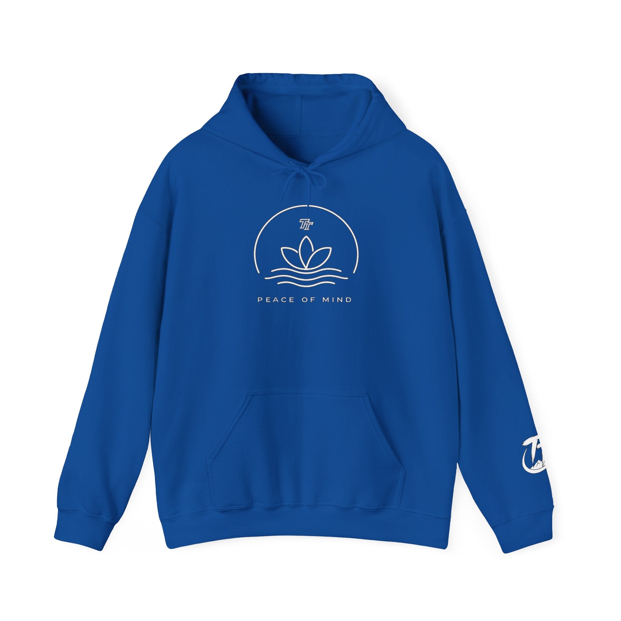 Peace of Mind Hoodie — Minimal Lotus Meditation Sweatshirt