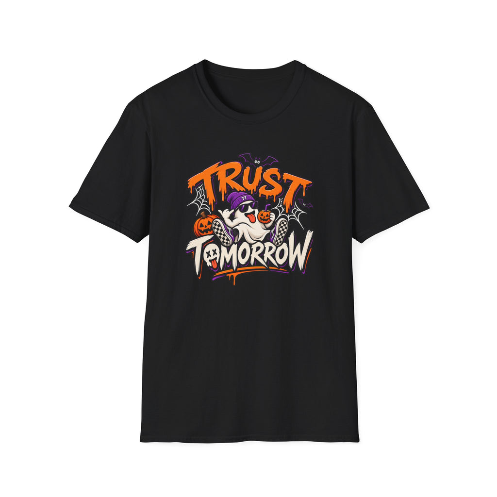 Trust Tomorrow Halloween T-Shirt — Cute Ghost Pumpkin Graphic Tee