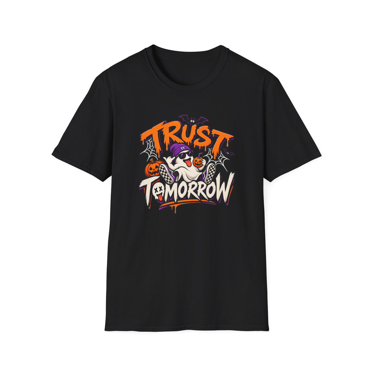 Trust Tomorrow Halloween T-Shirt — Cute Ghost Pumpkin Graphic Tee