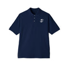 Men's White Polo Shirt with Subtle Chest Logo — Classic Piqué Golf & Work Polo