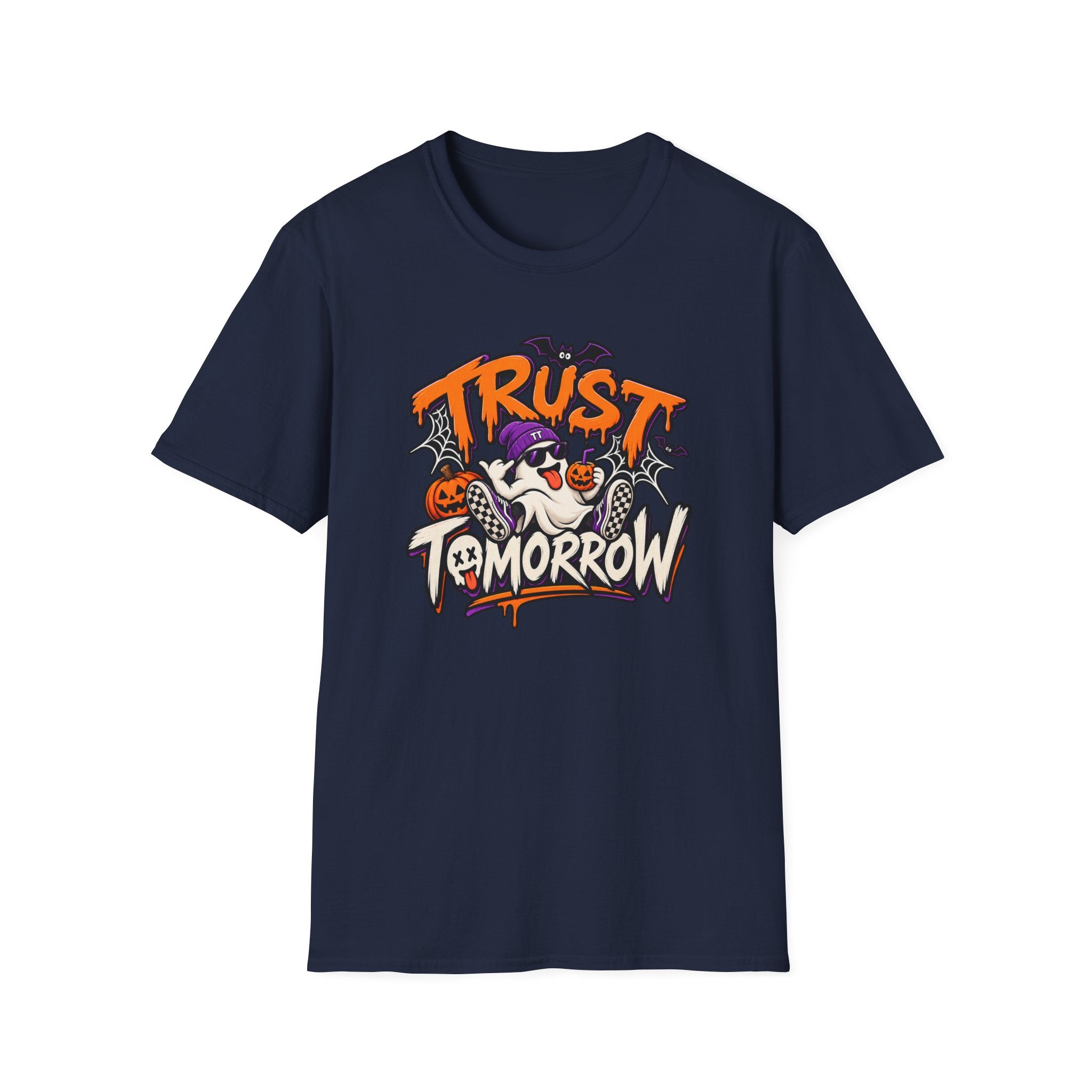 Trust Tomorrow Halloween T-Shirt — Cute Ghost Pumpkin Graphic Tee