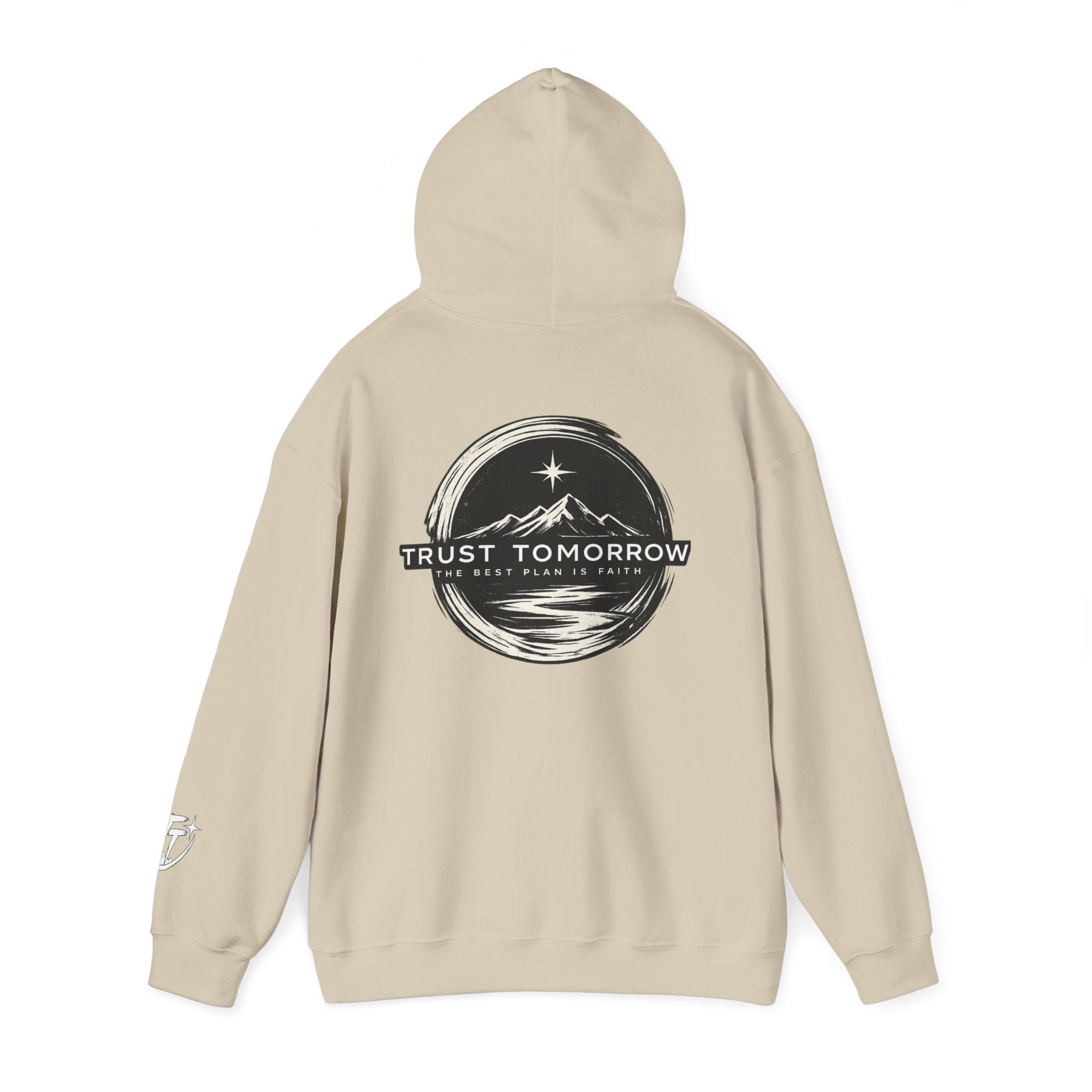 Trust Tomorrow Hoodie — Mountain Graphic Pullover