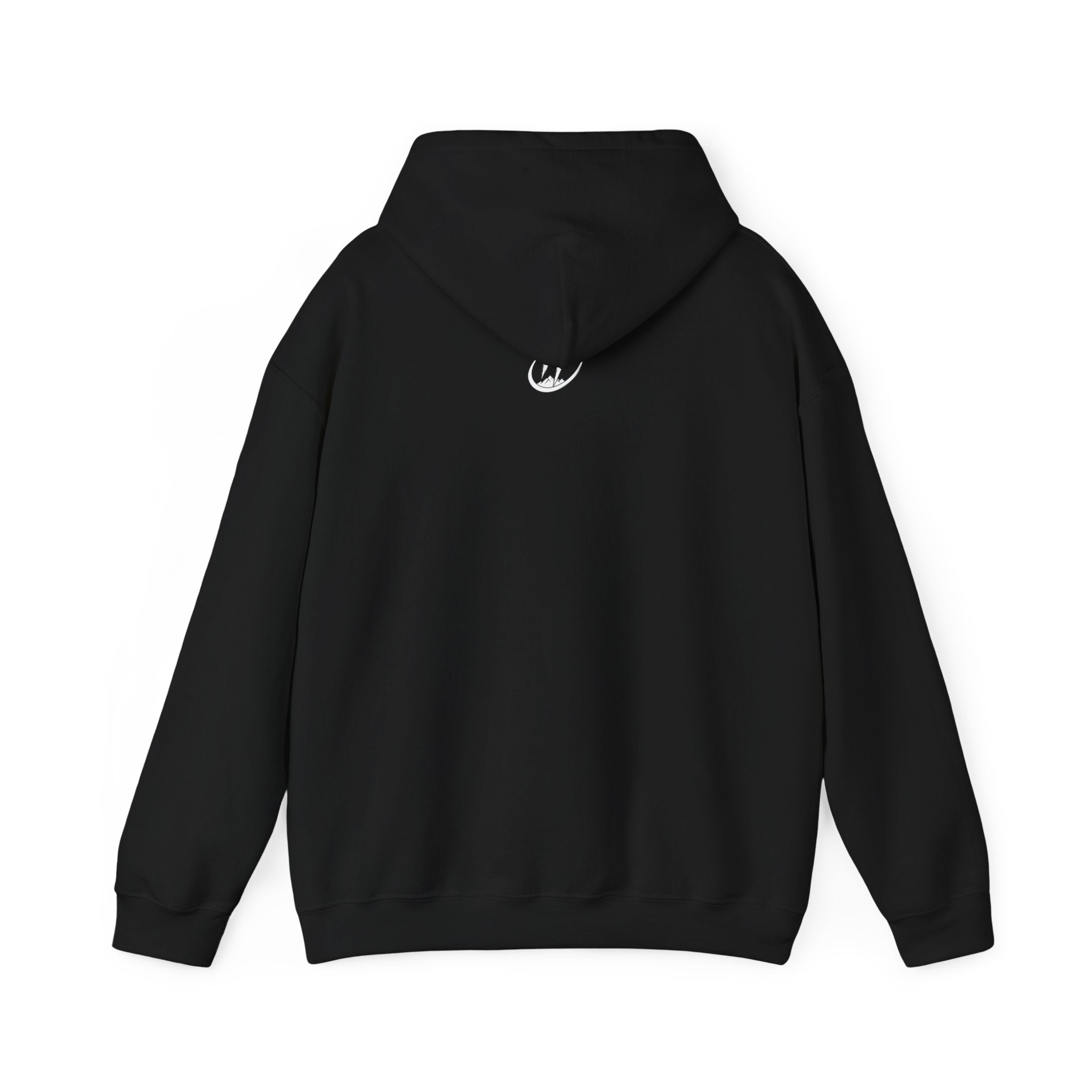 Floral Crescent Moon Hoodie — "Strong Mind, Gentle Heart" Comfort Sweatshirt