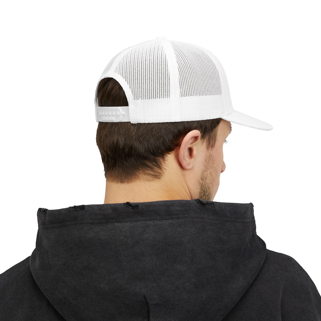 Trucker Cap — "Trust Tomorrow" Mountain Logo Snapback