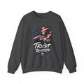 Trust Tomorrow American Eagle Sweatshirt — Patriotic 'Trust Tomorrow' Graphic Crewneck