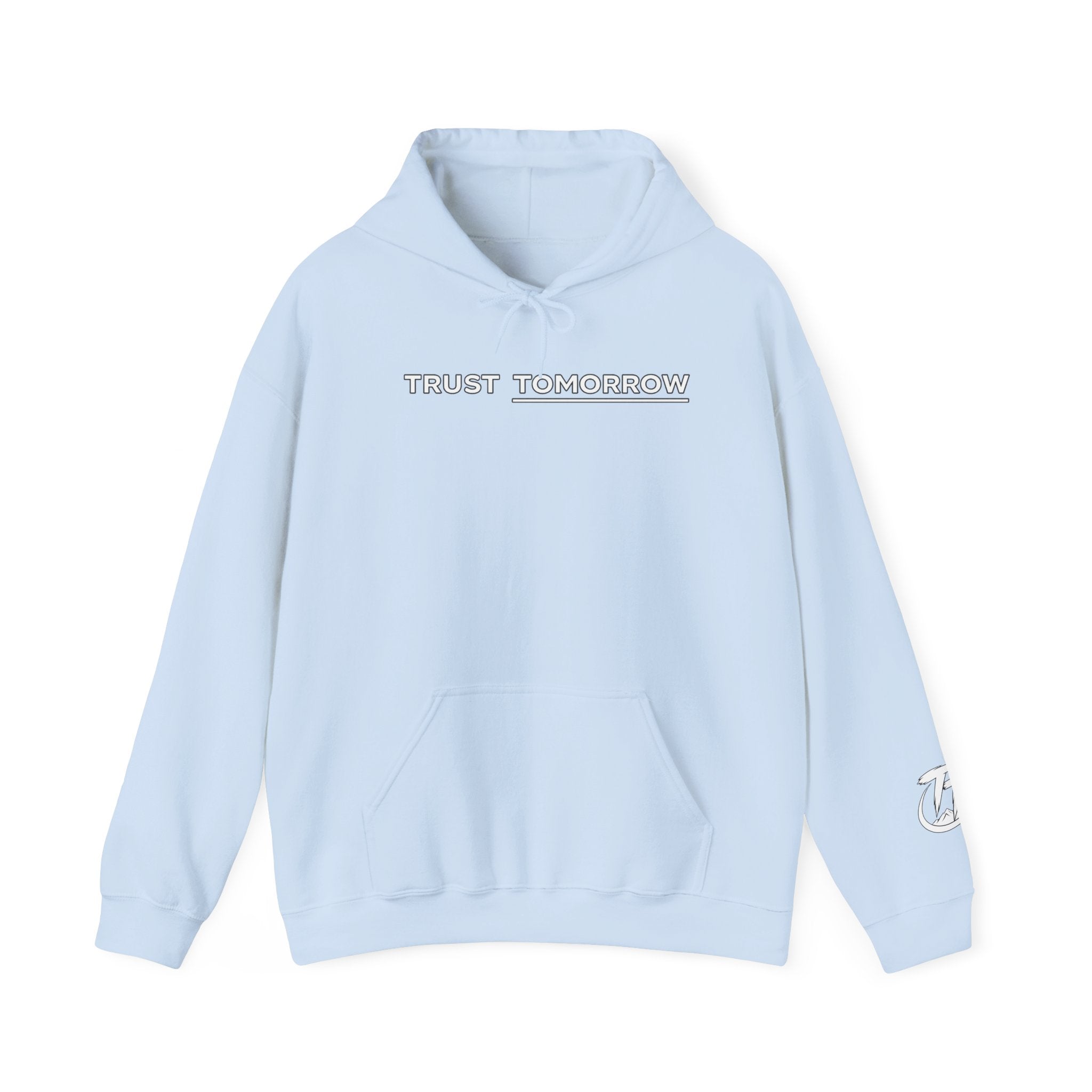 Trust Tomorrow Hoodie — Mountain Graphic Pullover