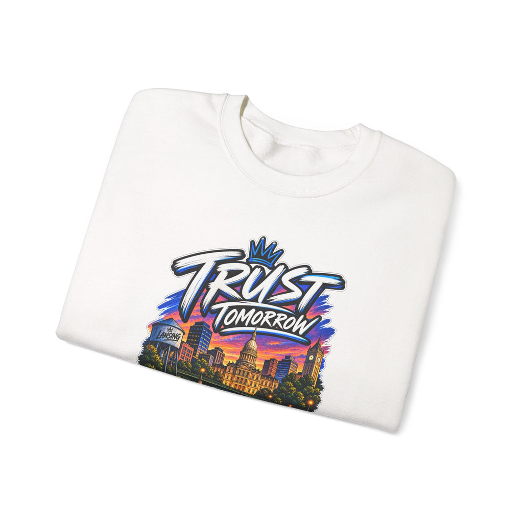 Lansing Skyline “Trust Tomorrow” Graphic Sweatshirt