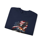 Trust Tomorrow American Eagle Sweatshirt — Patriotic 'Trust Tomorrow' Graphic Crewneck