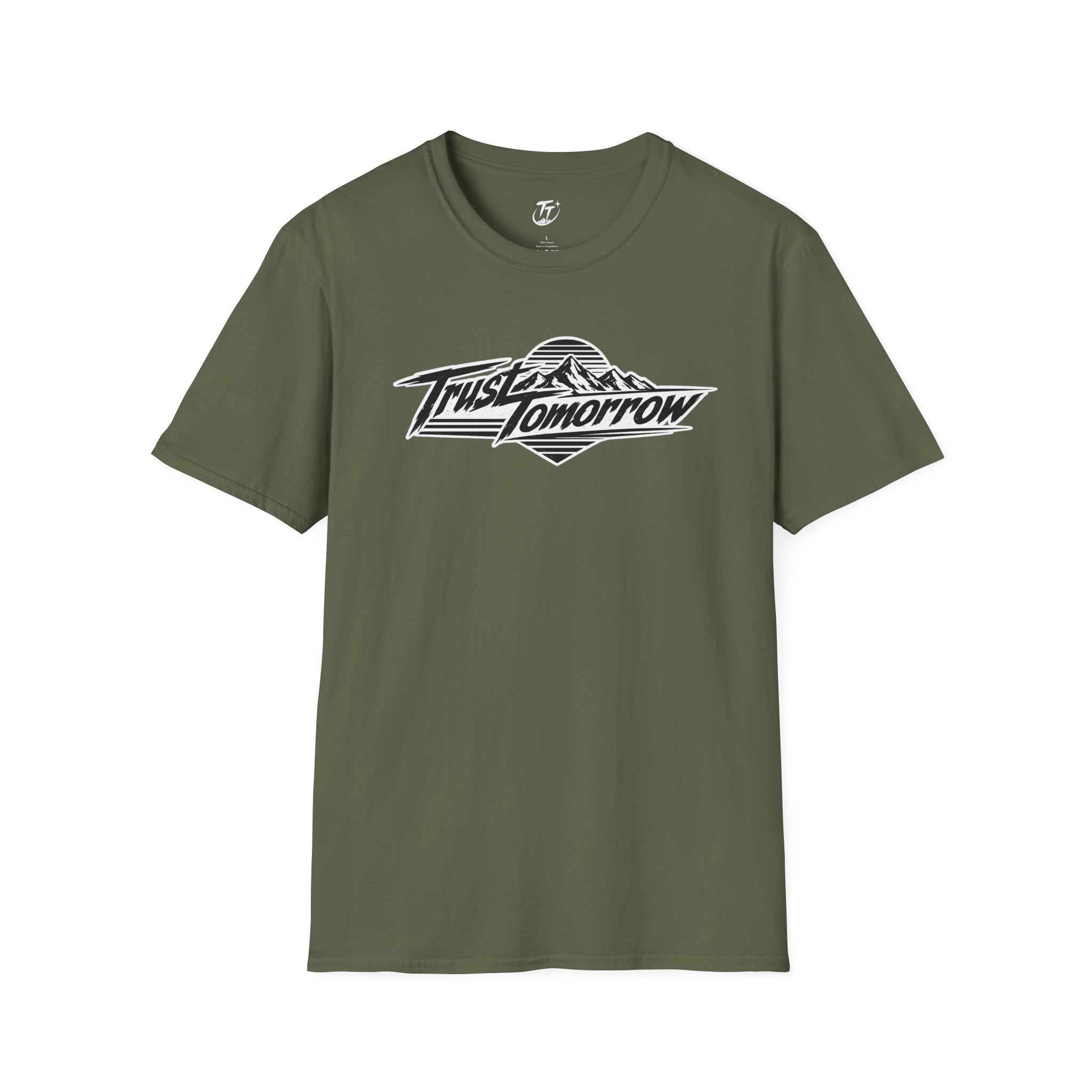 Trust Tomorrow T-Shirt — Vintage Mountain Motivation tee