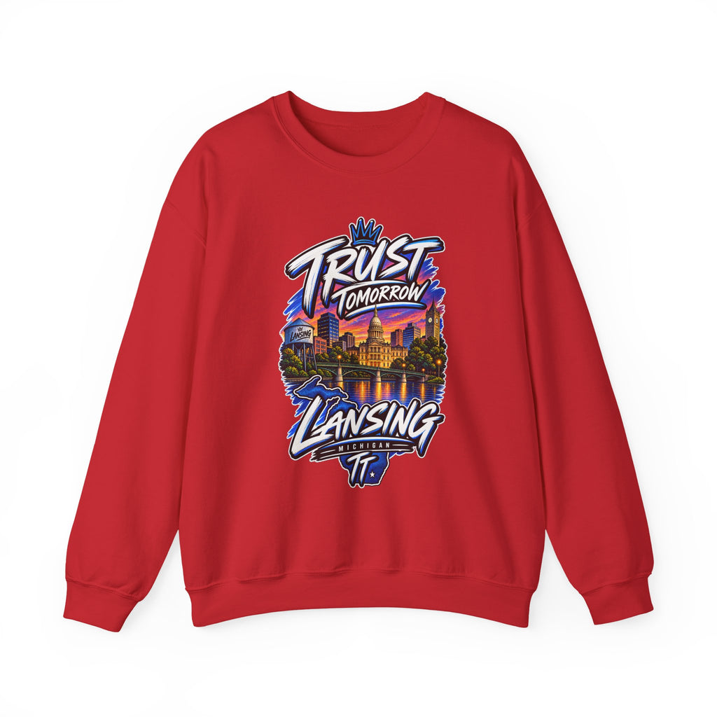 Lansing Skyline “Trust Tomorrow” Graphic Sweatshirt