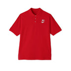 Men's White Polo Shirt with Subtle Chest Logo — Classic Piqué Golf & Work Polo