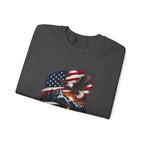 Trust Tomorrow American Eagle Sweatshirt — Patriotic 'Trust Tomorrow' Graphic Crewneck